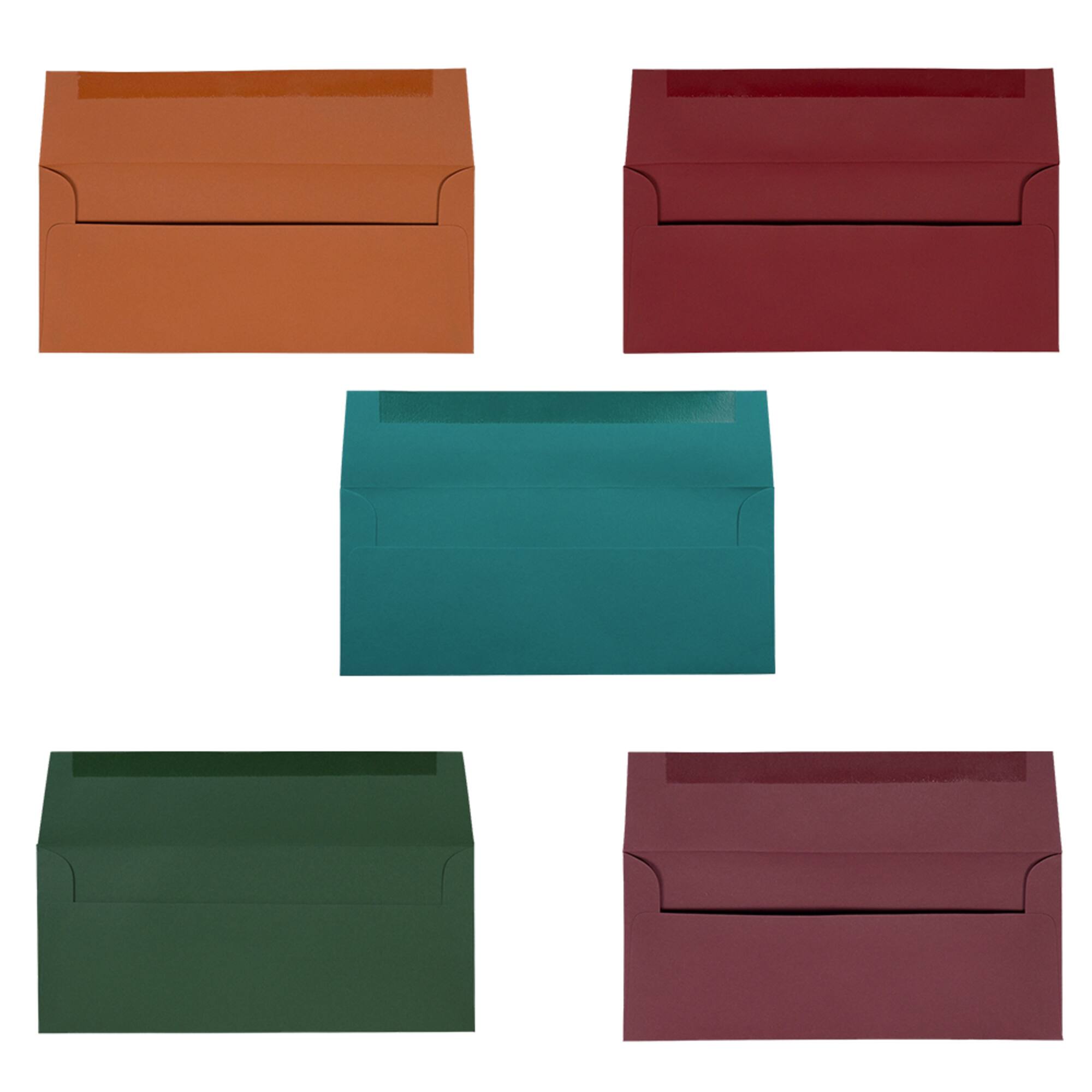 JAM Paper 9.5" x 4.125" Assorted Business Premium Envelopes, 125ct.